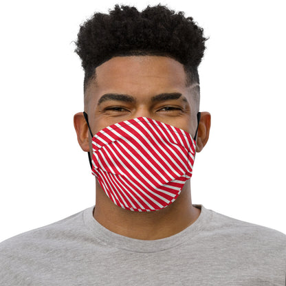 Red stripe mask