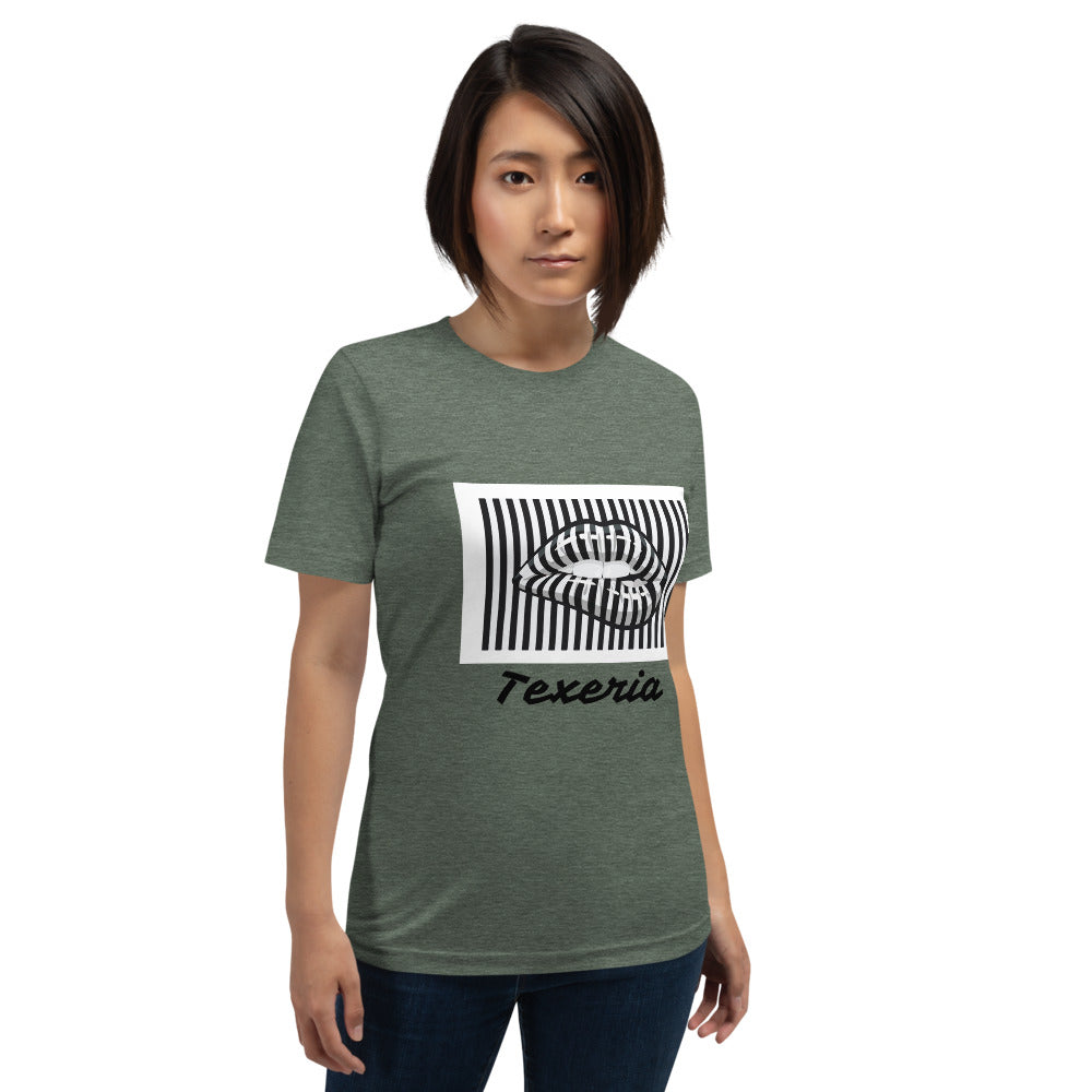 Pin Stripe Lips Plus Size T-Shirt