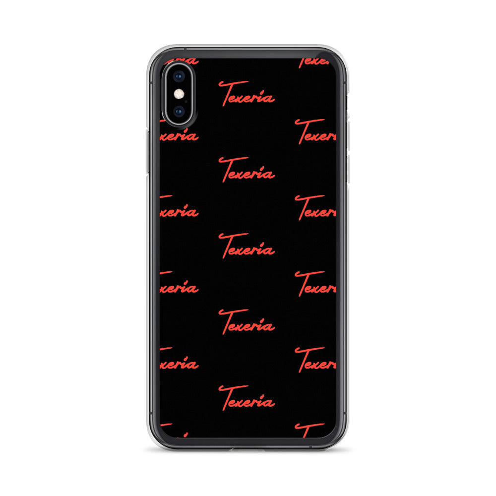 Red Logo Script 2 iPhone Case