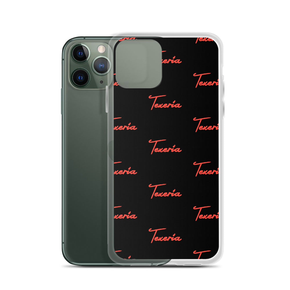 Red Logo Script 2 iPhone Case
