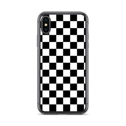 Checkered Black iPhone Case