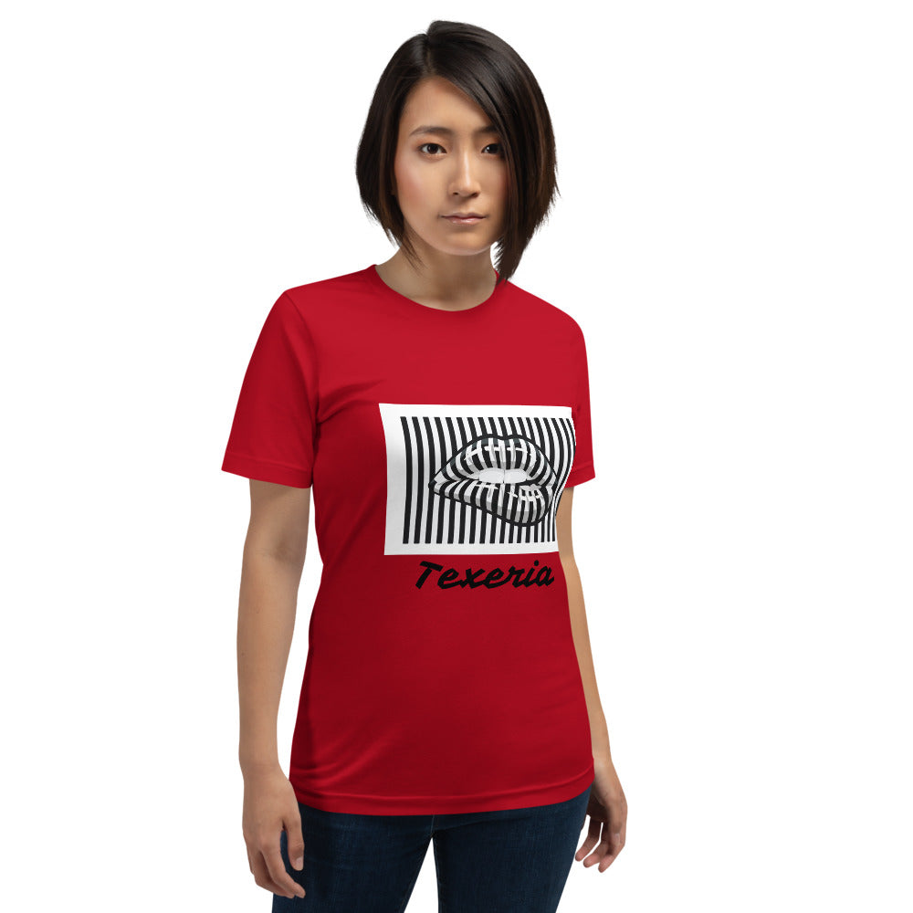 Pin Stripe Lips Plus Size T-Shirt