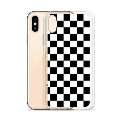 Checkered Black iPhone Case