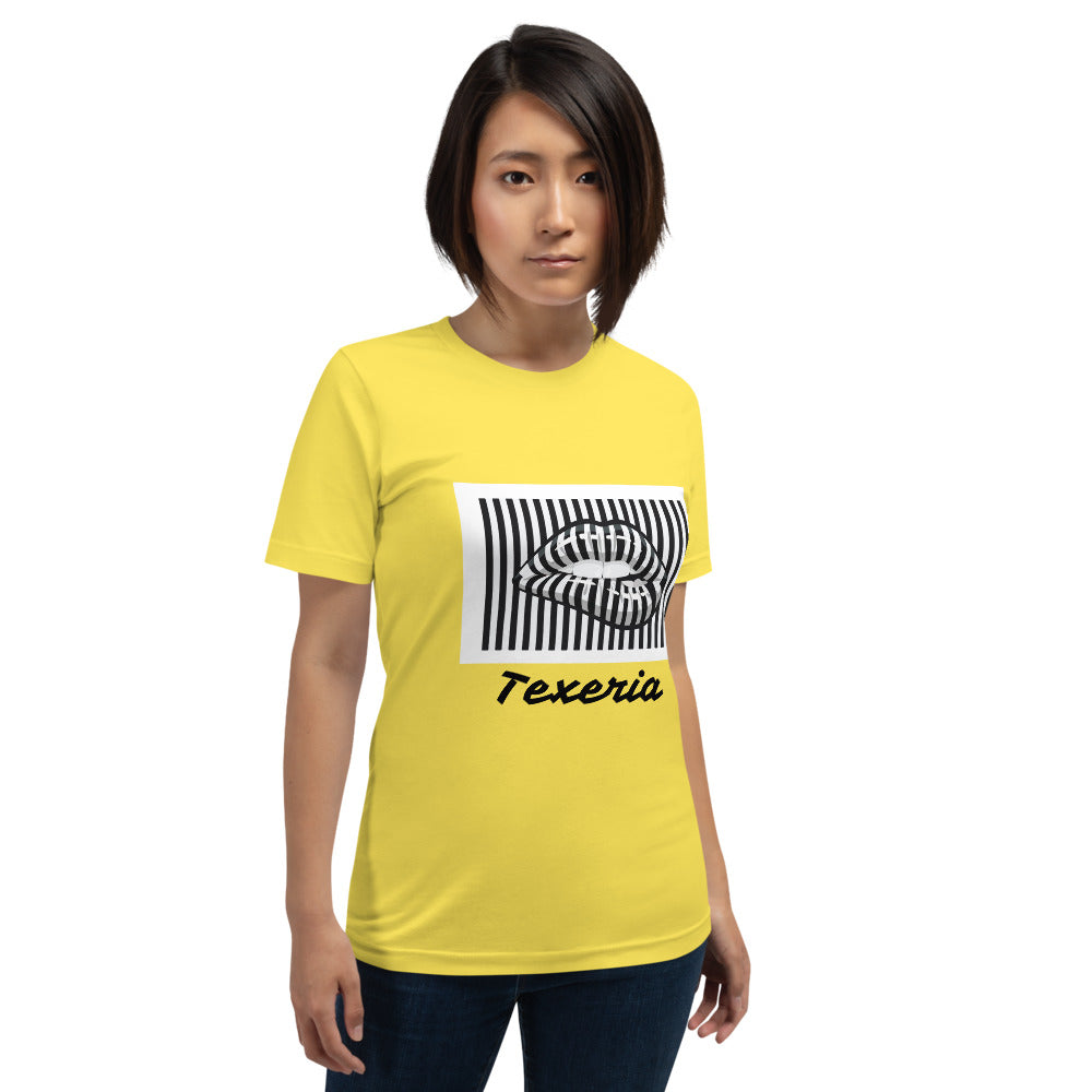 Pin Stripe Lips Plus Size T-Shirt