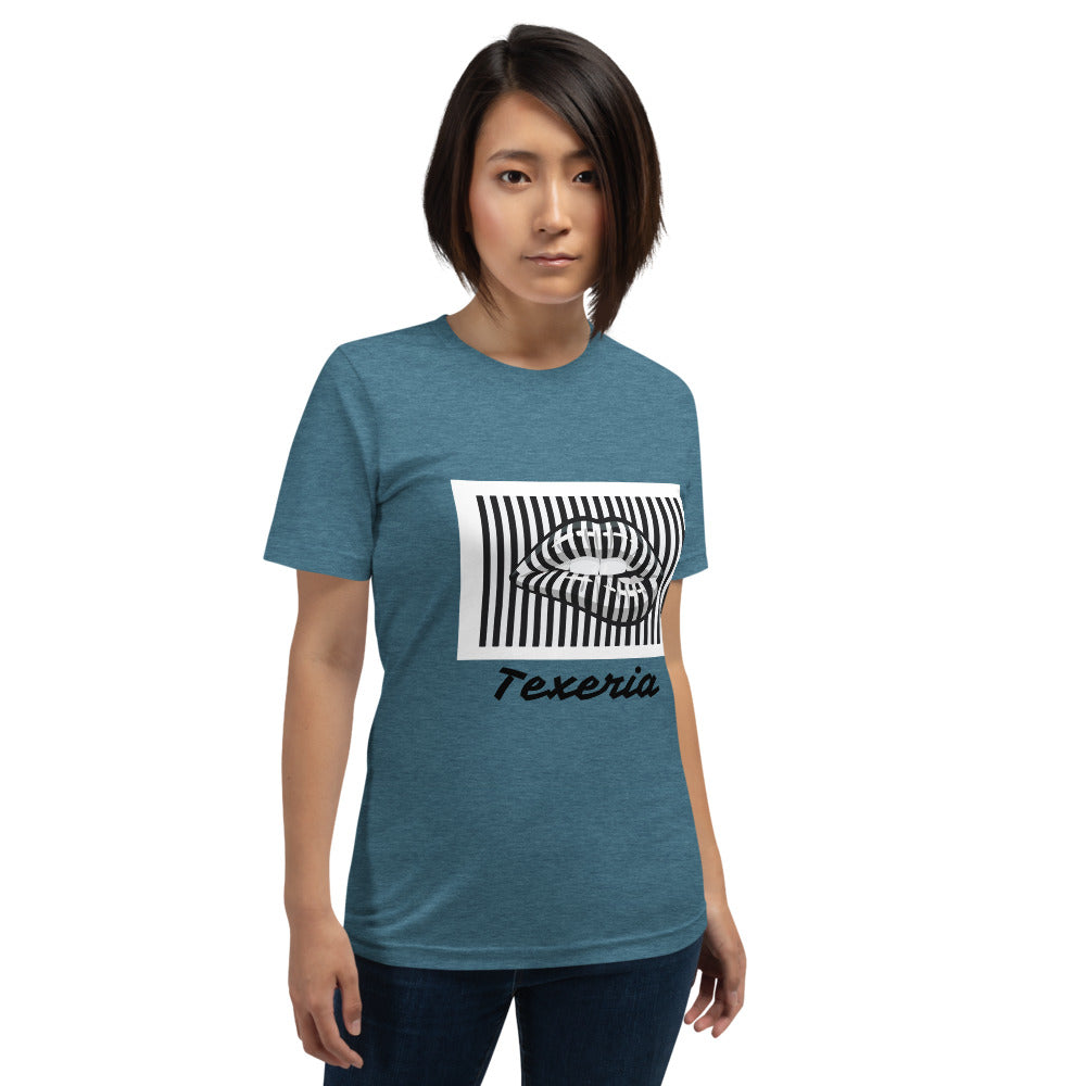 Pin Stripe Lips Plus Size T-Shirt