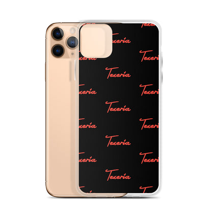 Red Logo Script 2 iPhone Case