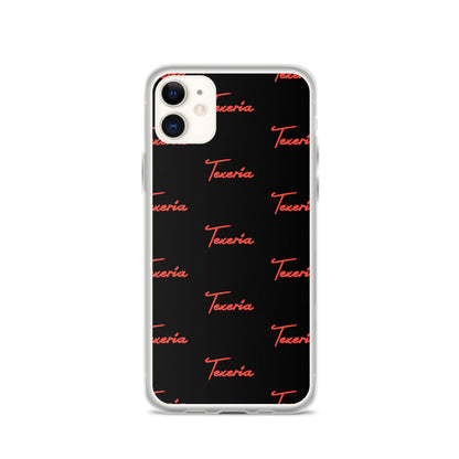 Red Logo Script 2 iPhone Case