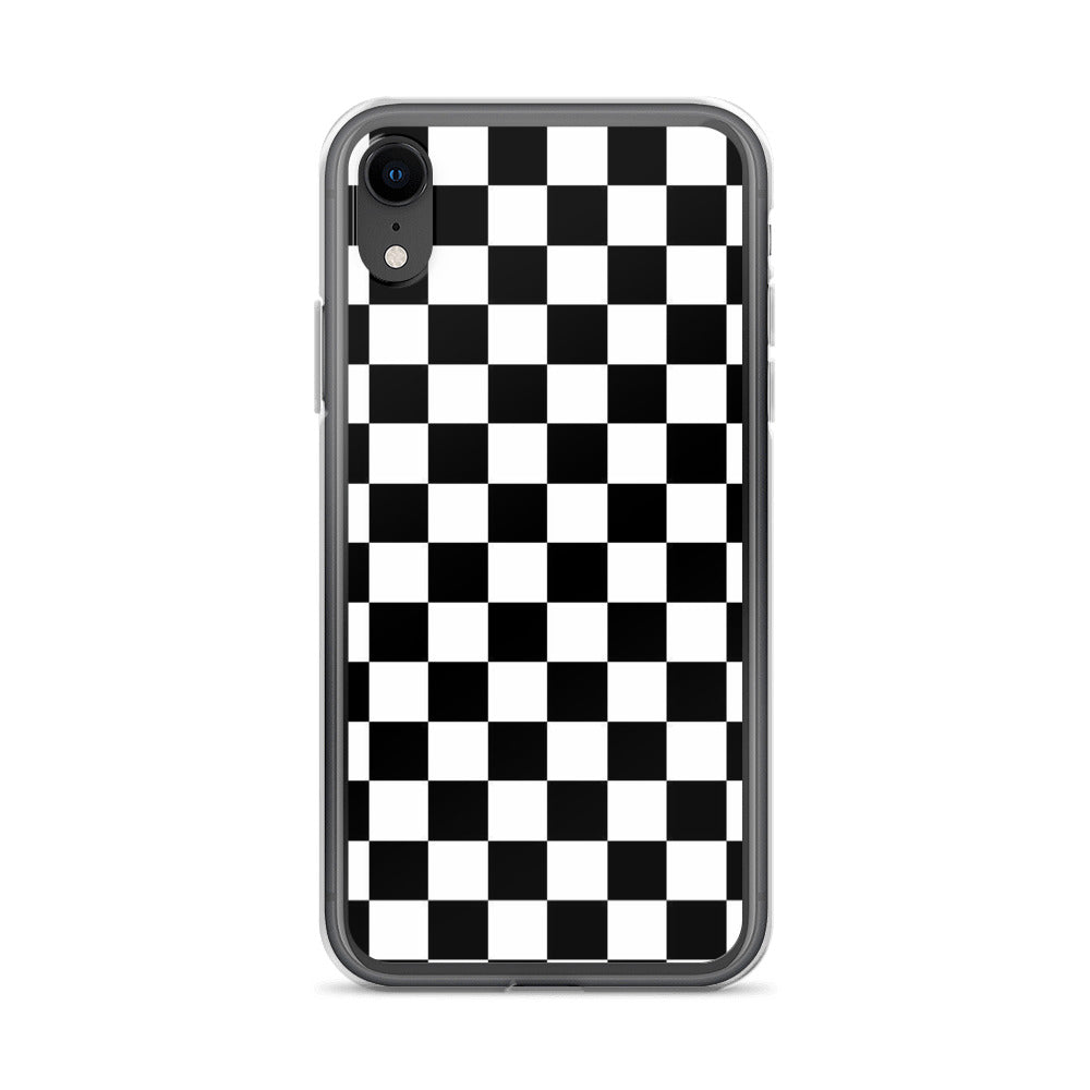 Checkered Black iPhone Case