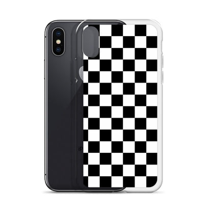 Checkered Black iPhone Case