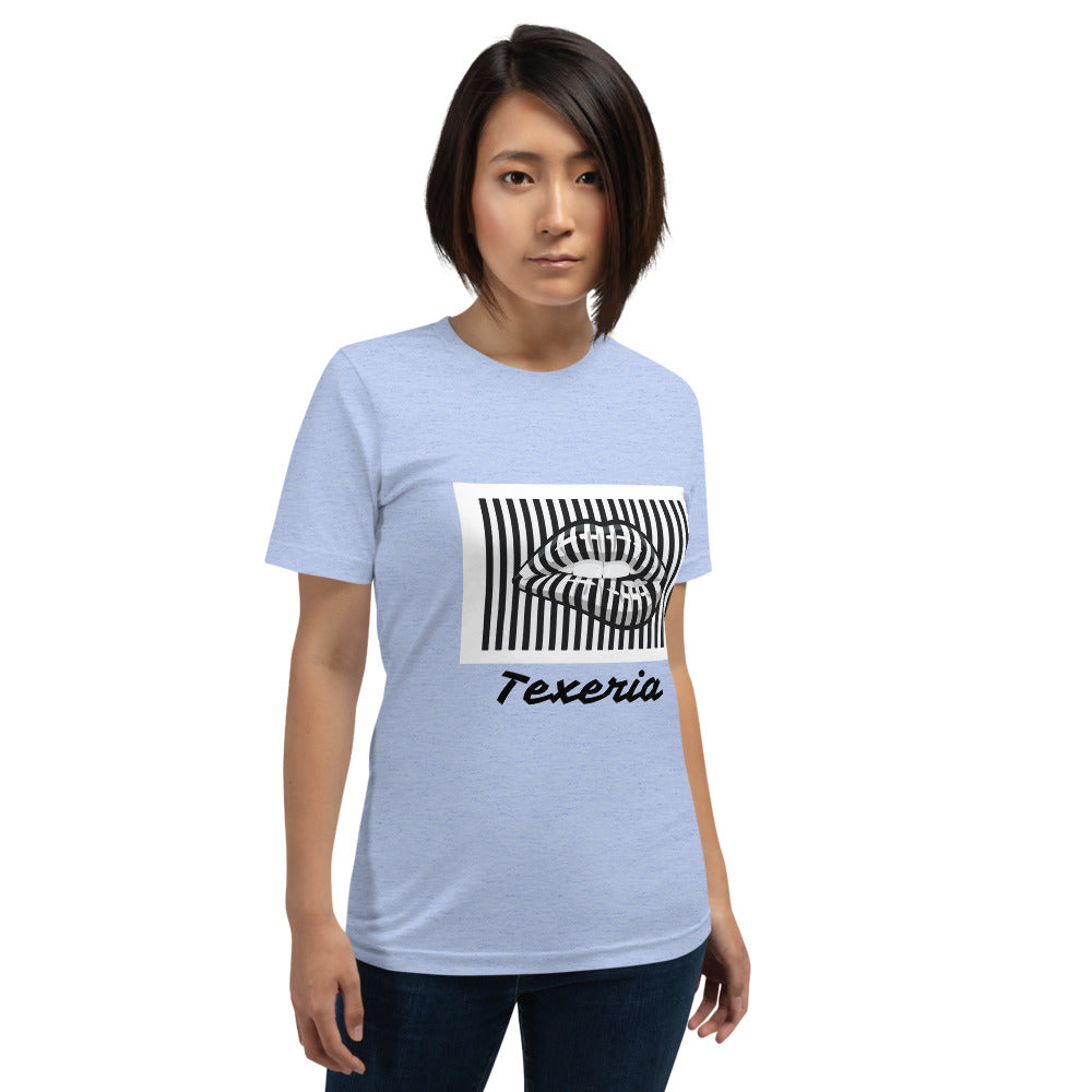 Pin Stripe Lips Plus Size T-Shirt
