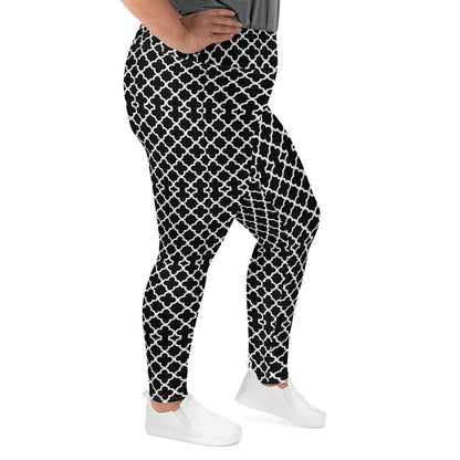 Quatrefoil plus Size Leggings