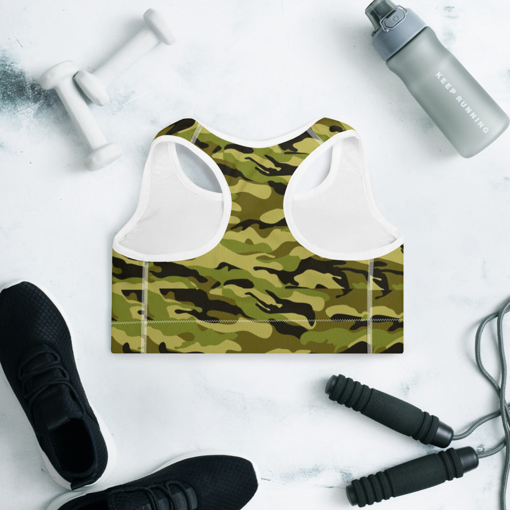 Camo (green) Sports Bra