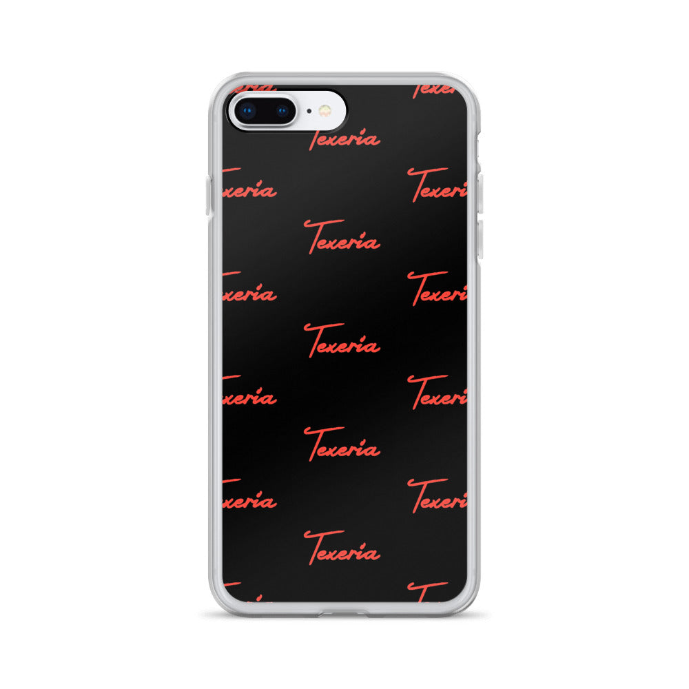 Red Logo Script 2 iPhone Case