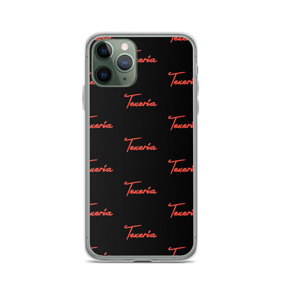 Red Logo Script 2 iPhone Case