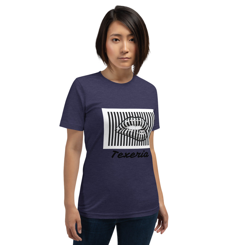 Pin Stripe Lips Plus Size T-Shirt