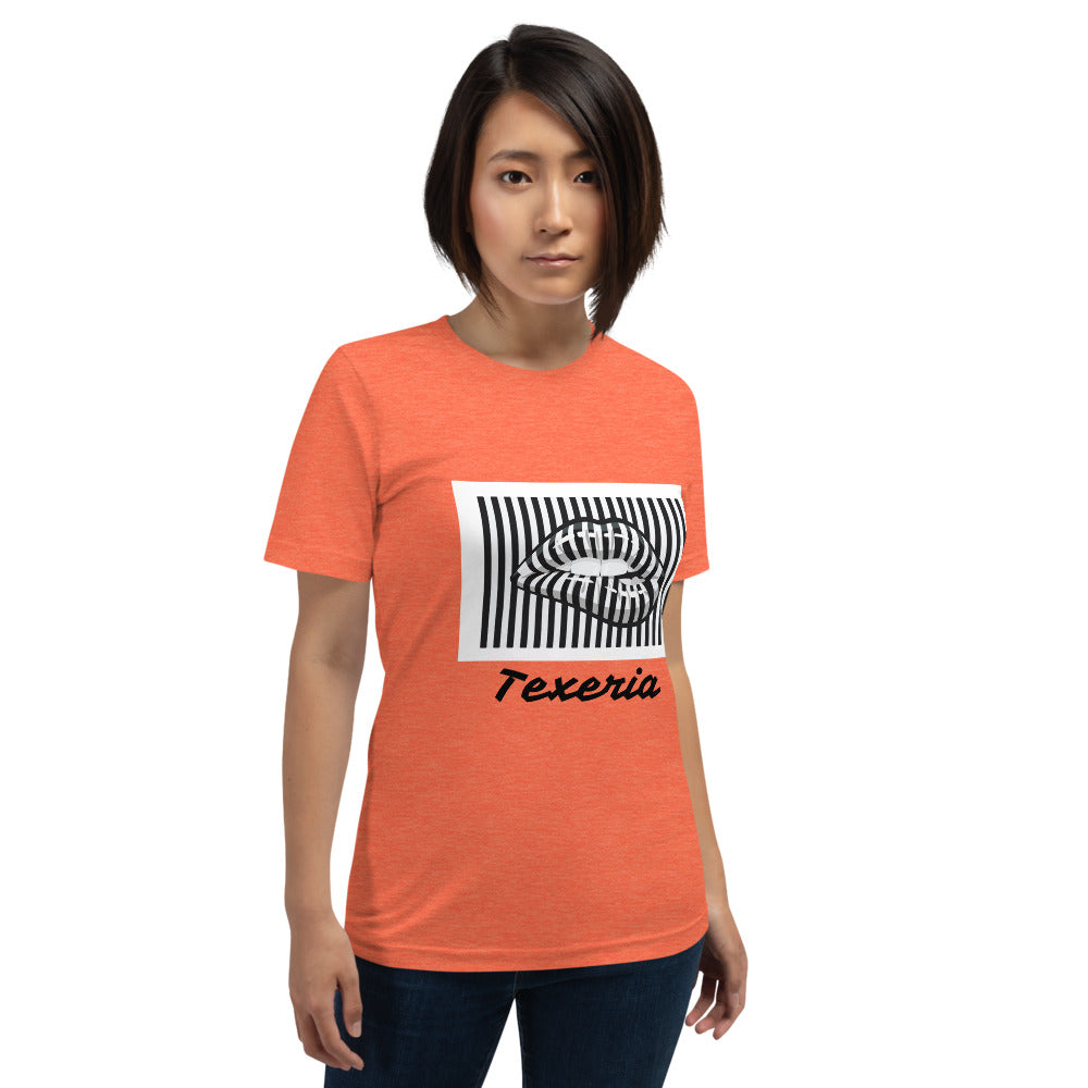 Pin Stripe Lips Plus Size T-Shirt