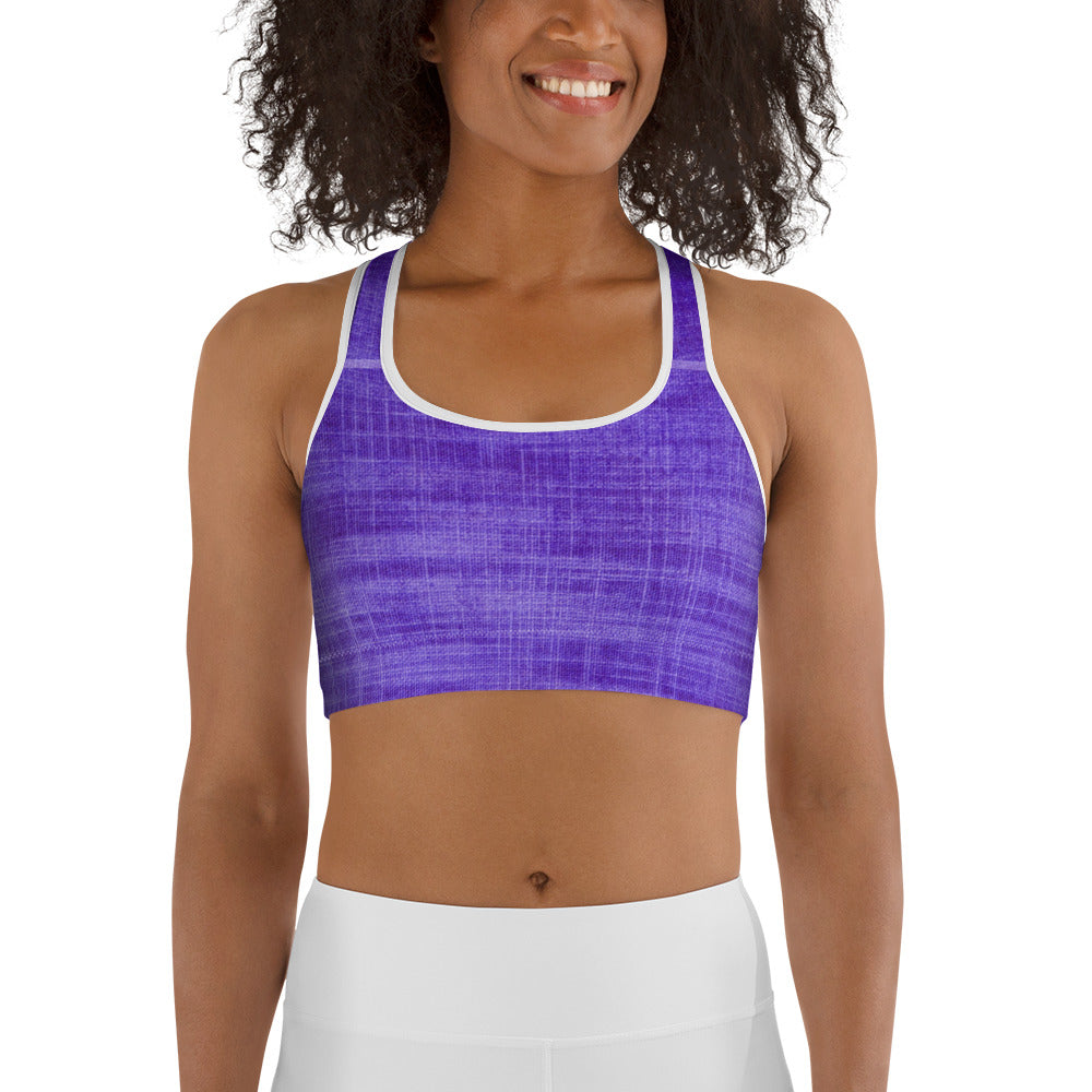 Violet Sports bra (white)