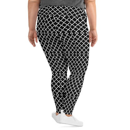 Quatrefoil plus Size Leggings