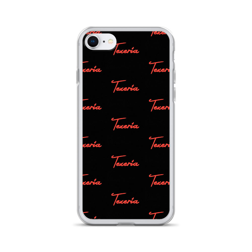 Red Logo Script 2 iPhone Case