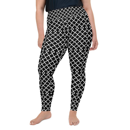 Quatrefoil plus Size Leggings