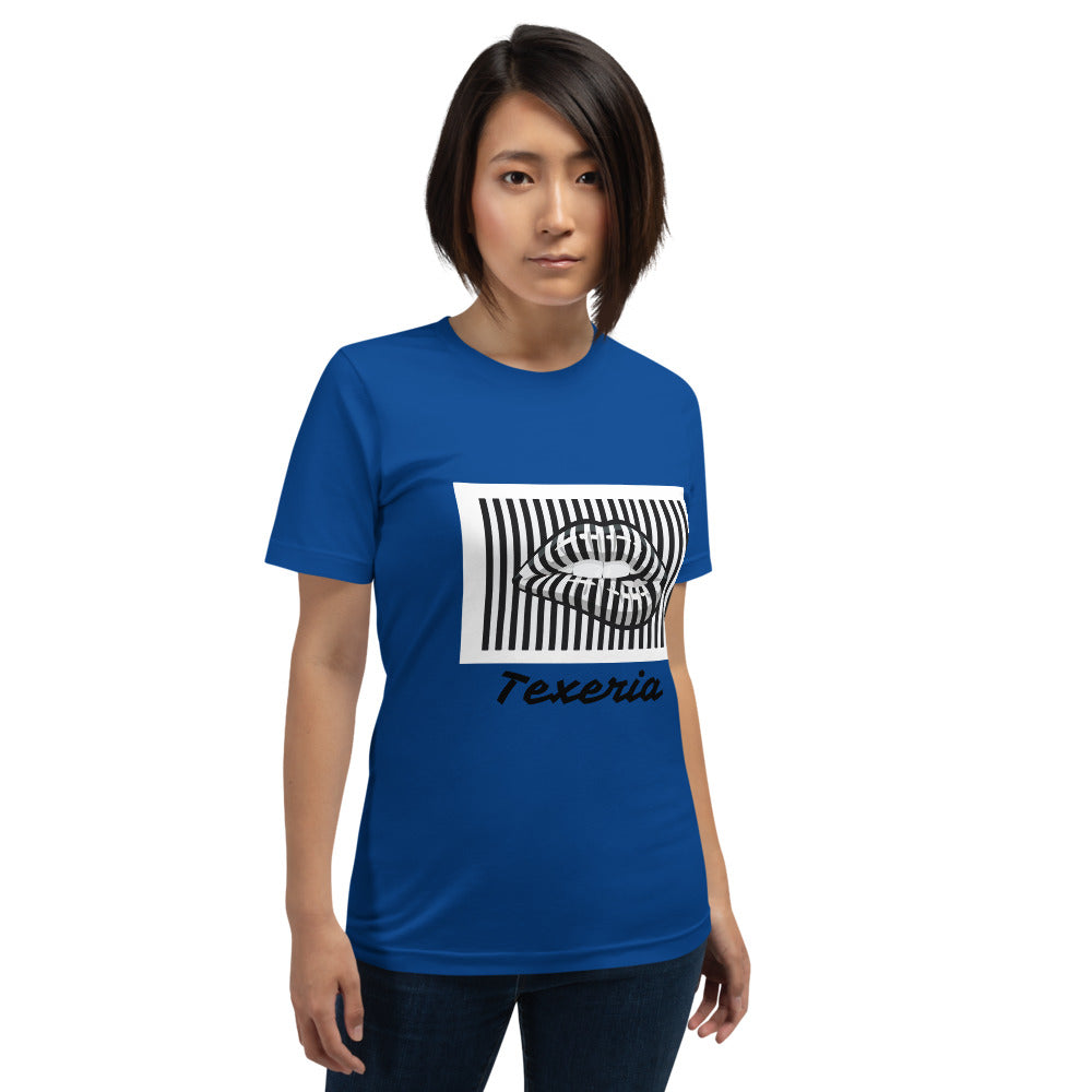 Pin Stripe Lips Plus Size T-Shirt