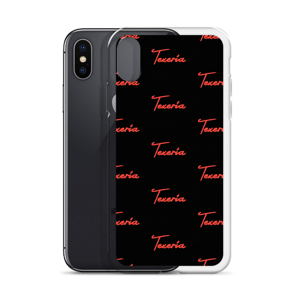 Red Logo Script 2 iPhone Case