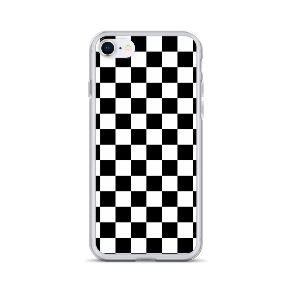 Checkered Black iPhone Case