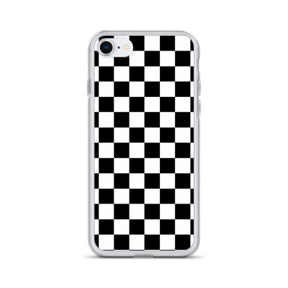 Checkered Black iPhone Case