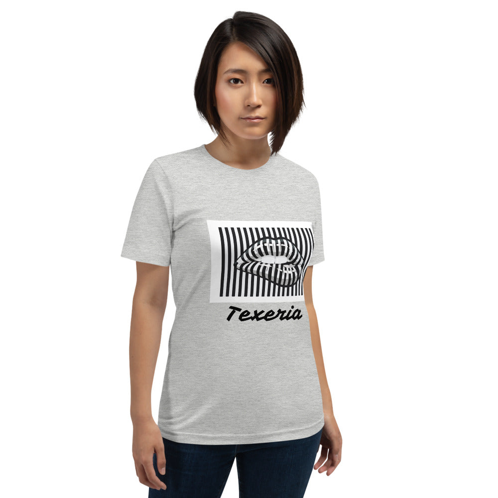 Pin Stripe Lips Plus Size T-Shirt