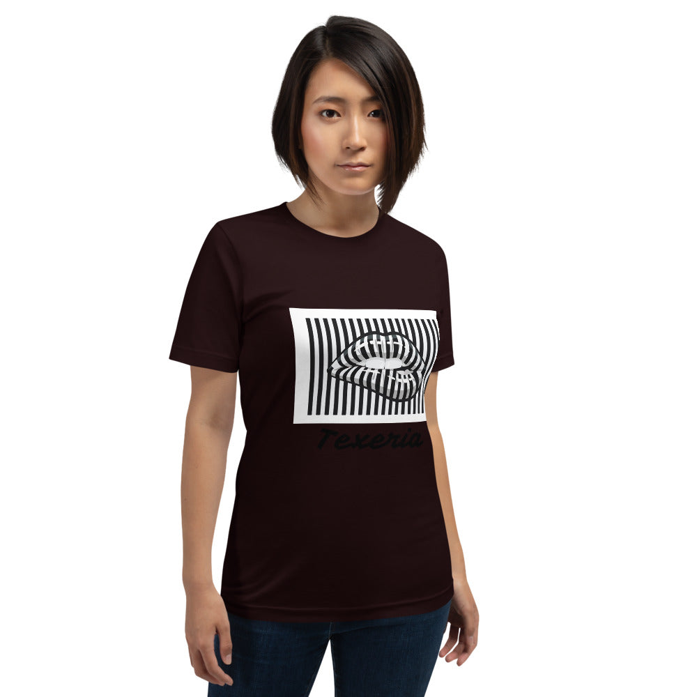Pin Stripe Lips Plus Size T-Shirt