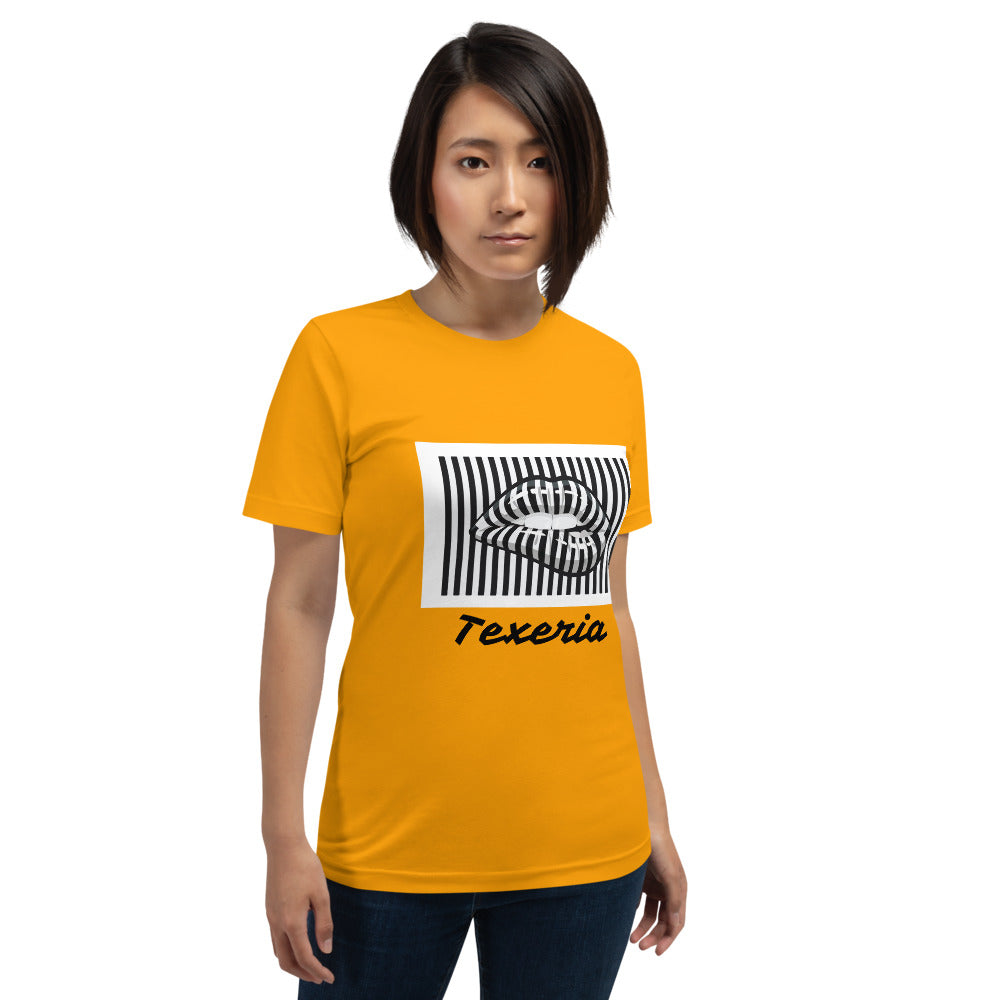 Pin Stripe Lips Plus Size T-Shirt