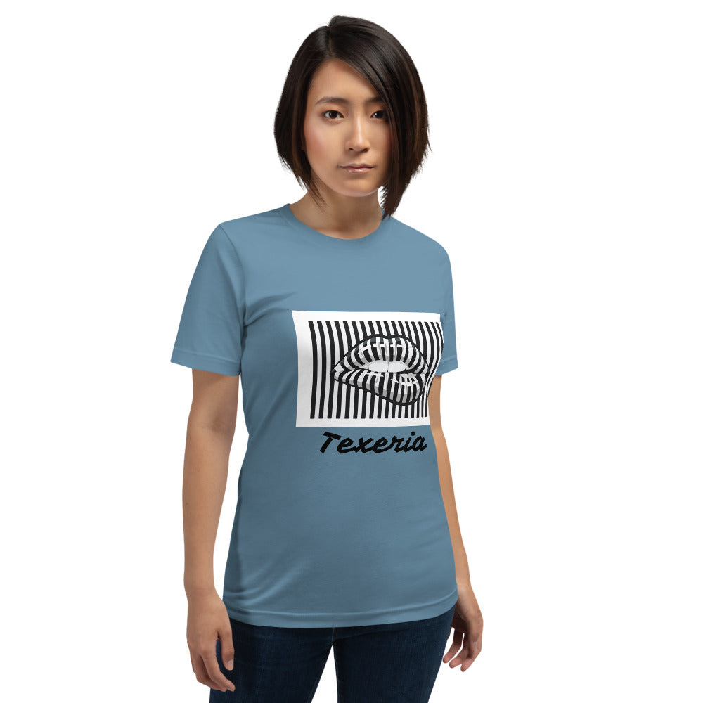 Pin Stripe Lips Plus Size T-Shirt