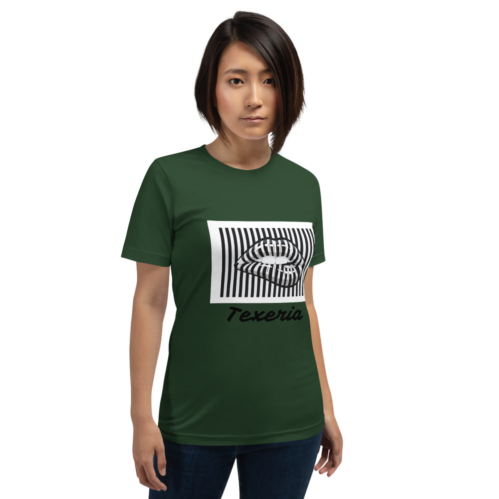 Pin Stripe Lips Plus Size T-Shirt