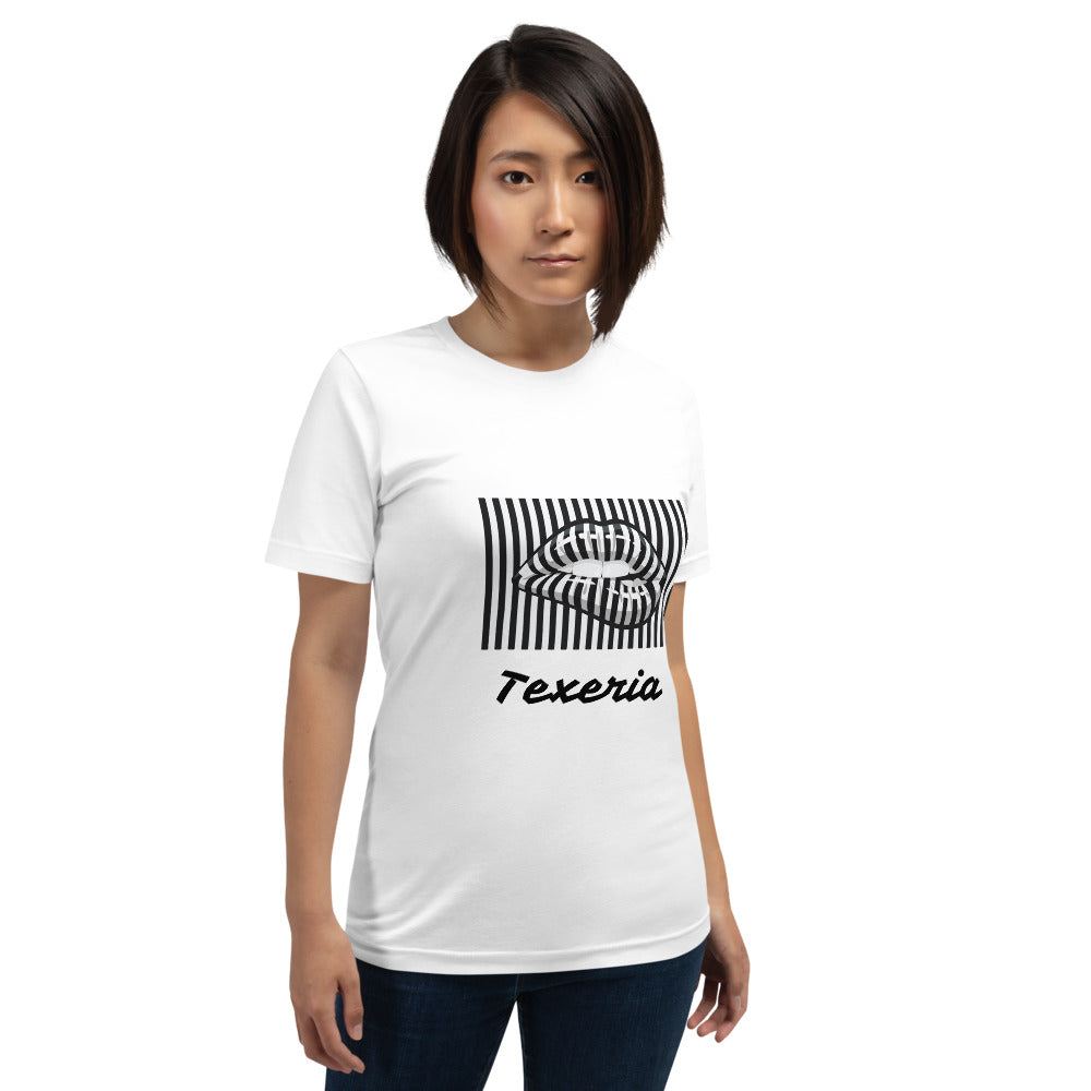Pin Stripe Lips Plus Size T-Shirt