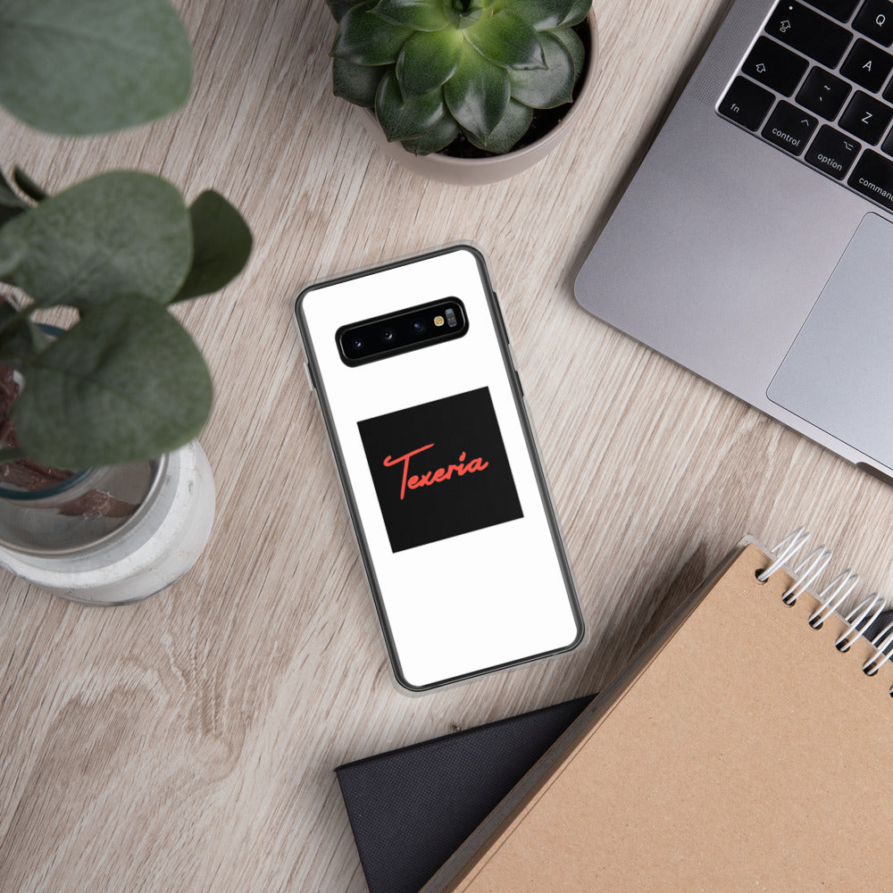 Red Logo Script Samsung Case