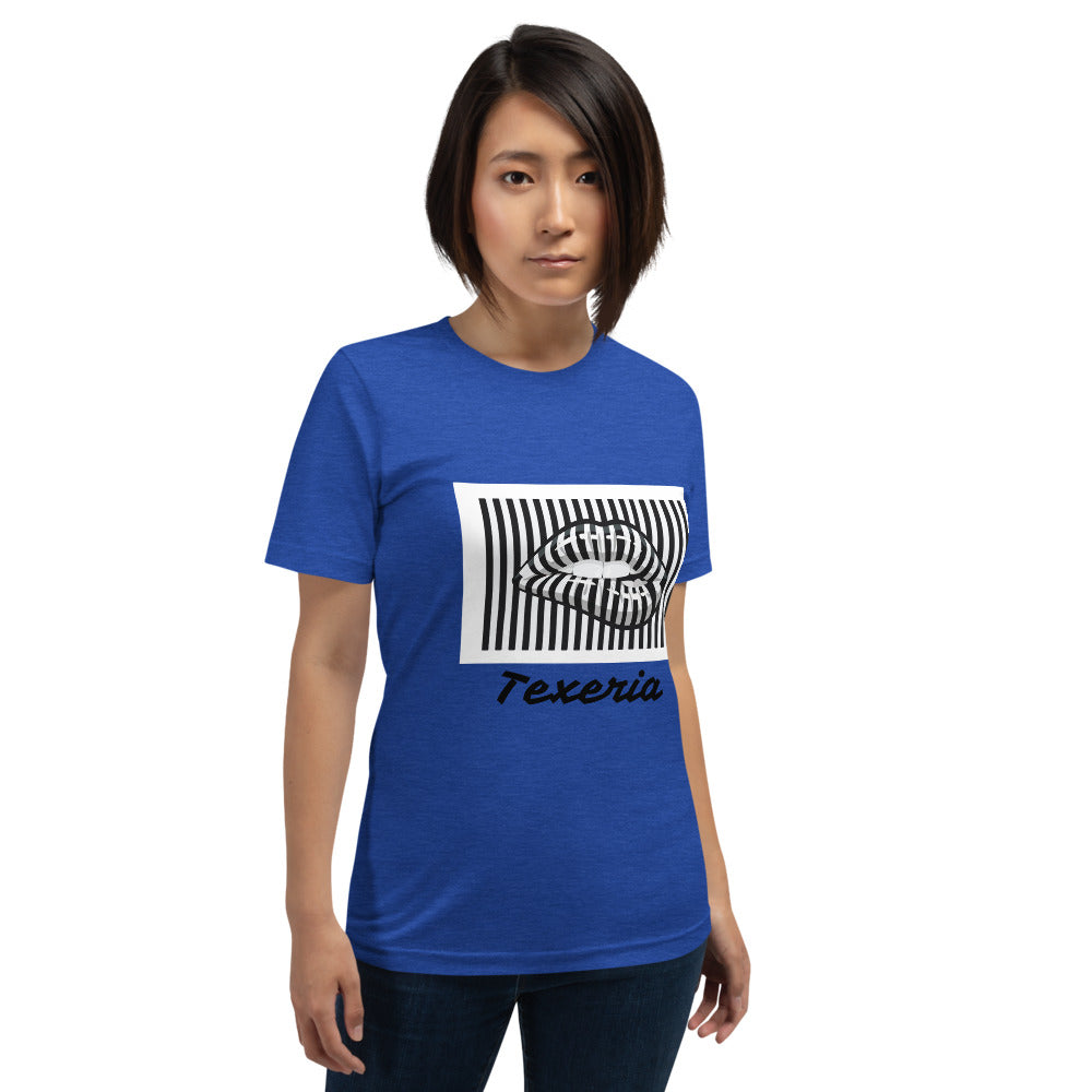 Pin Stripe Lips Plus Size T-Shirt