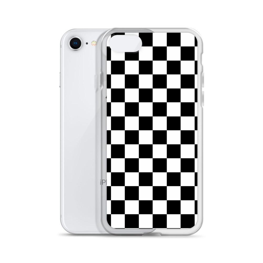 Checkered Black iPhone Case