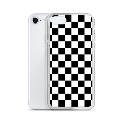 Checkered Black iPhone Case