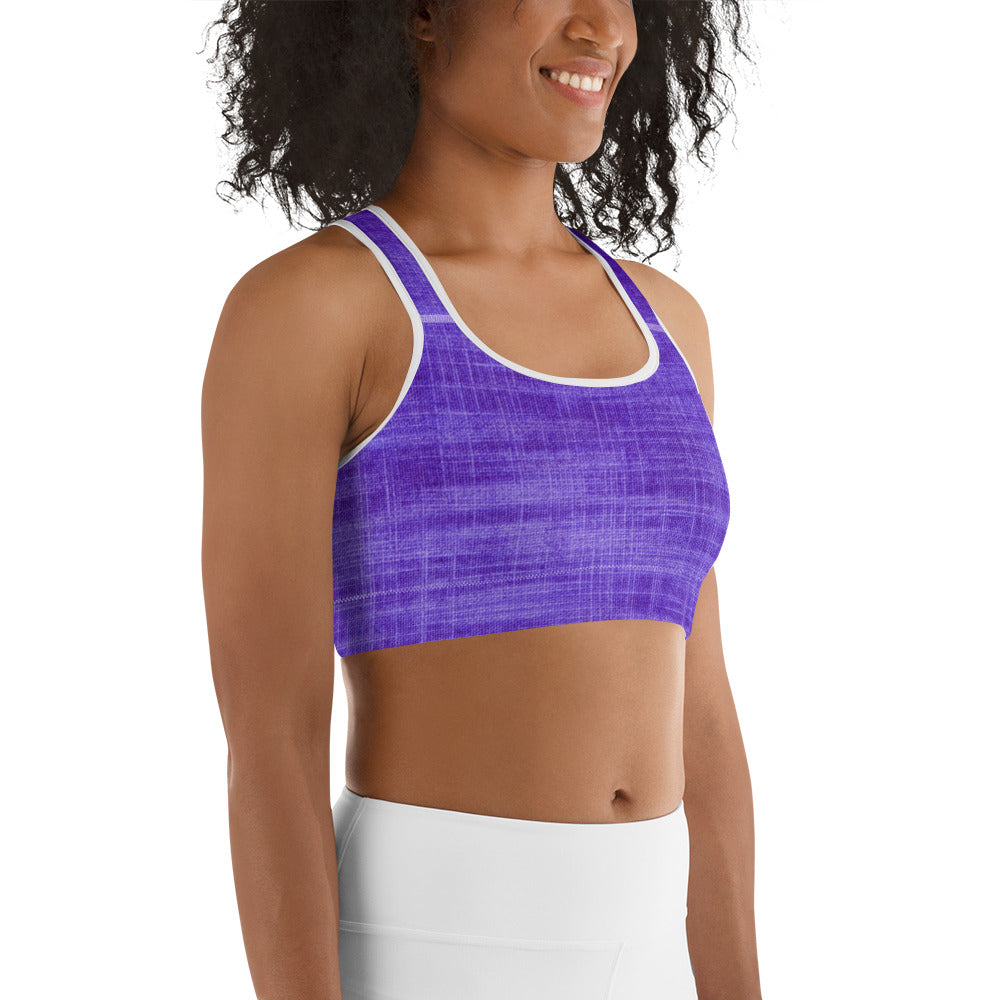 Violet Sports bra (white)