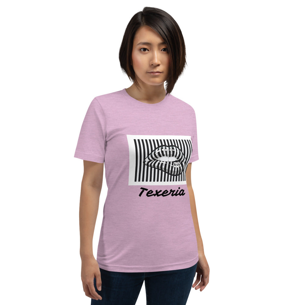 Pin Stripe Lips Plus Size T-Shirt