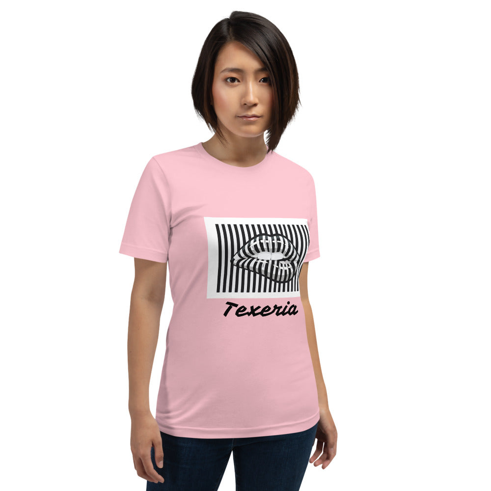 Pin Stripe Lips Plus Size T-Shirt