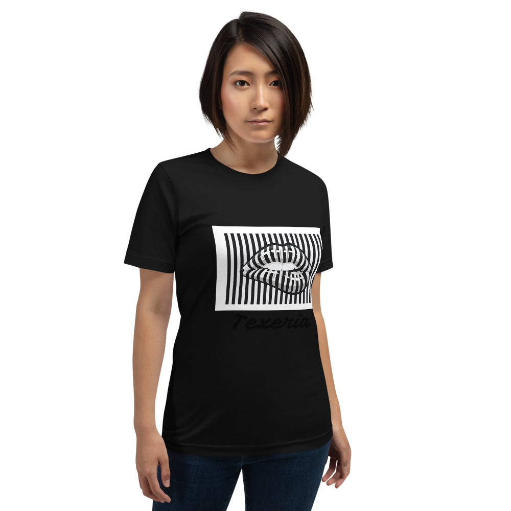 Pin Stripe Lips Plus Size T-Shirt