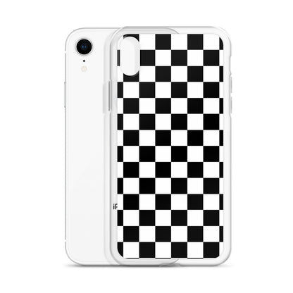 Checkered Black iPhone Case