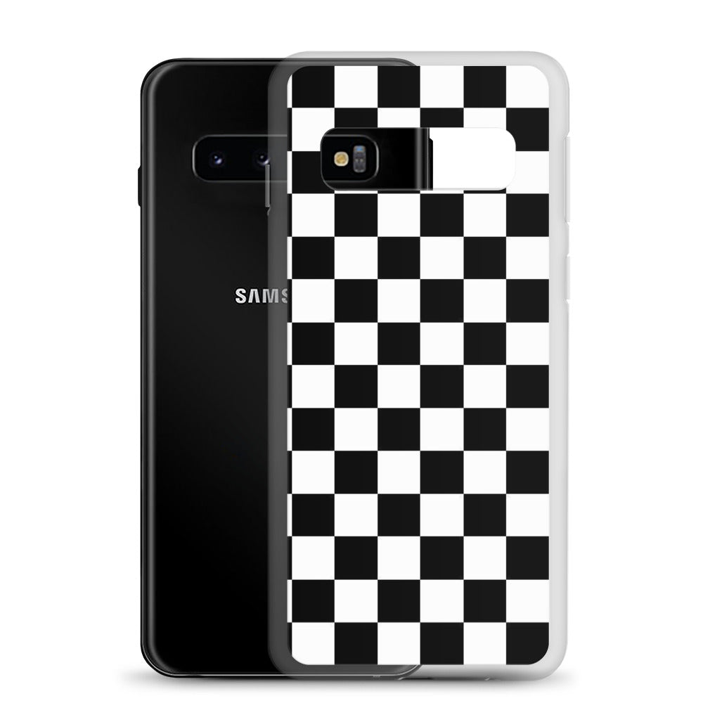 Checkered Black Samsung Case