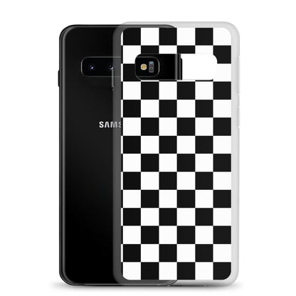 Checkered Black Samsung Case