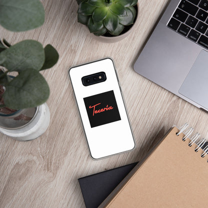Red Logo Script Samsung Case