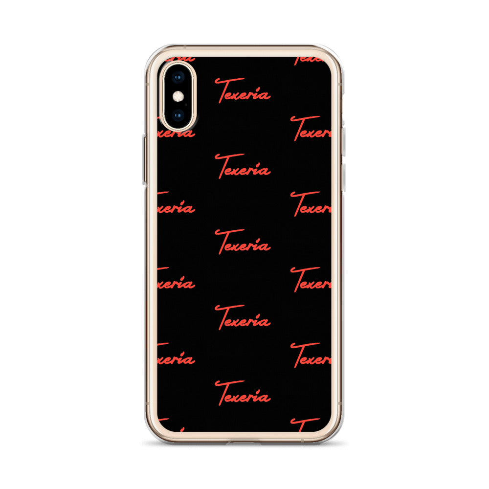 Red Logo Script 2 iPhone Case