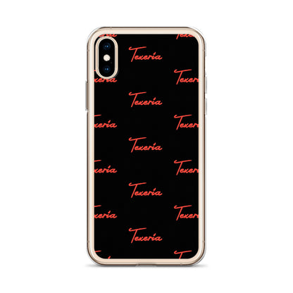 Red Logo Script 2 iPhone Case