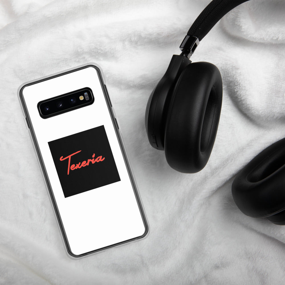 Red Logo Script Samsung Case