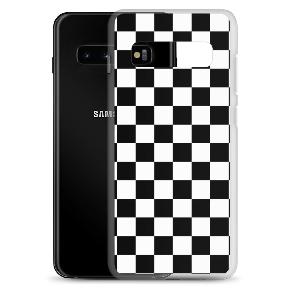 Checkered Black Samsung Case